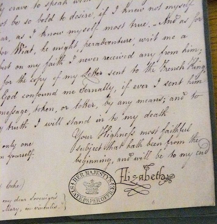 letter from Elizabeth I
